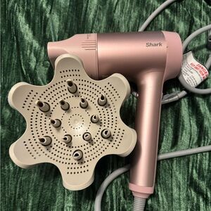 Shark Pink Hyper Air Hair Dryer with Diffuser